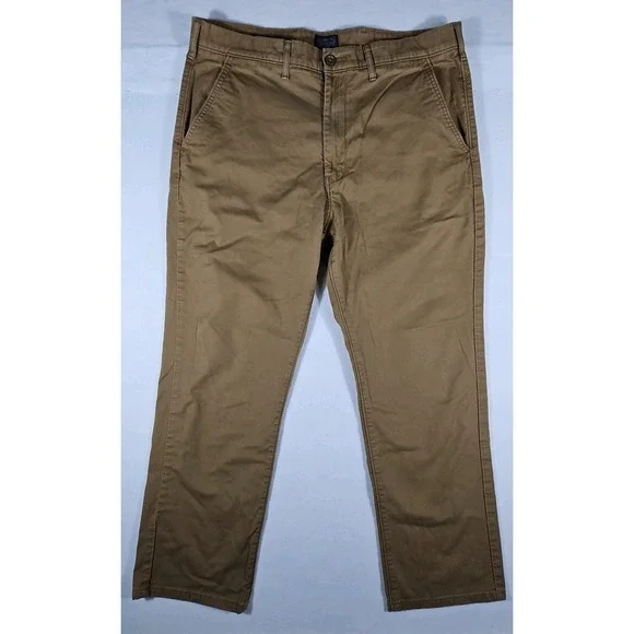 Levis Straight Stretch Chino Pants Mens 36x30 Khaki - Picture 1 of 13